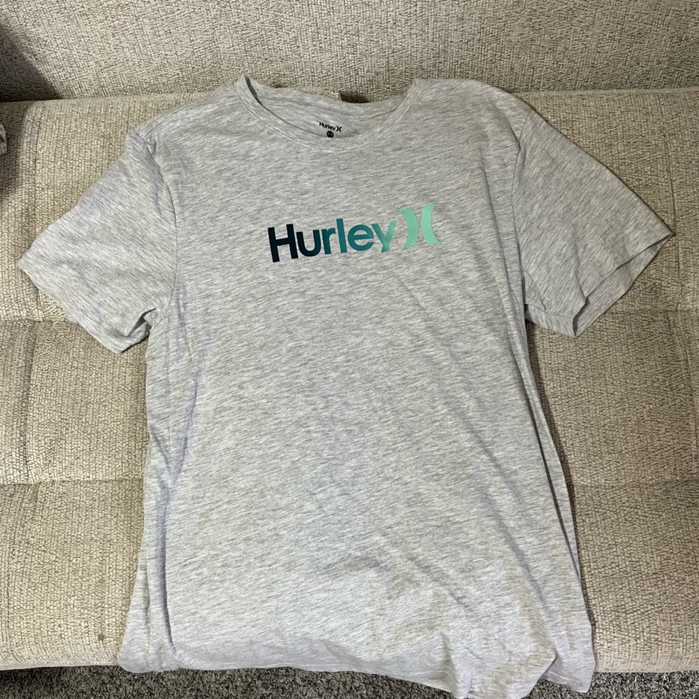 Hurley Light Gray Tee with Logo